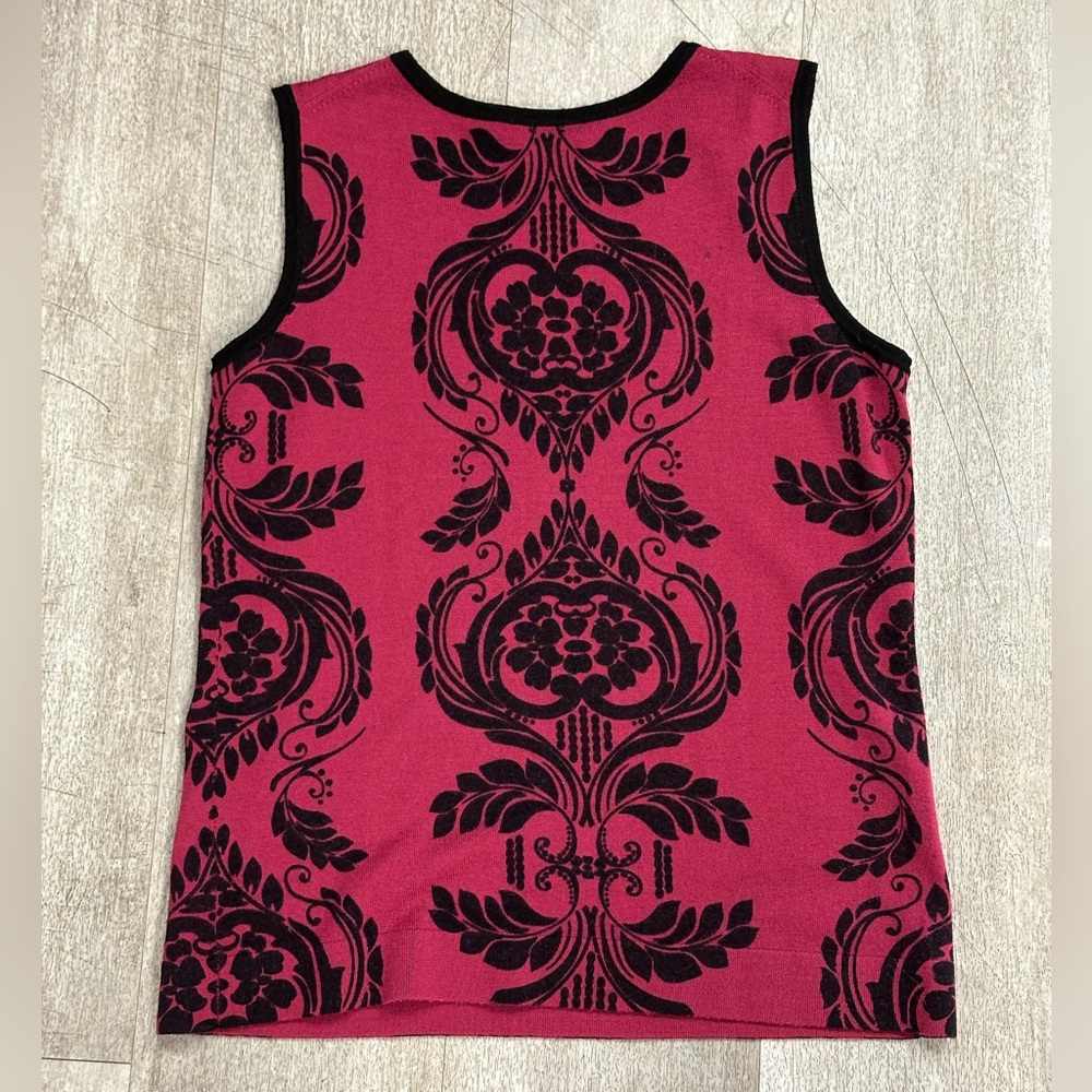 Burgundy, Pendleton Sleeveless Patterned Top - image 2